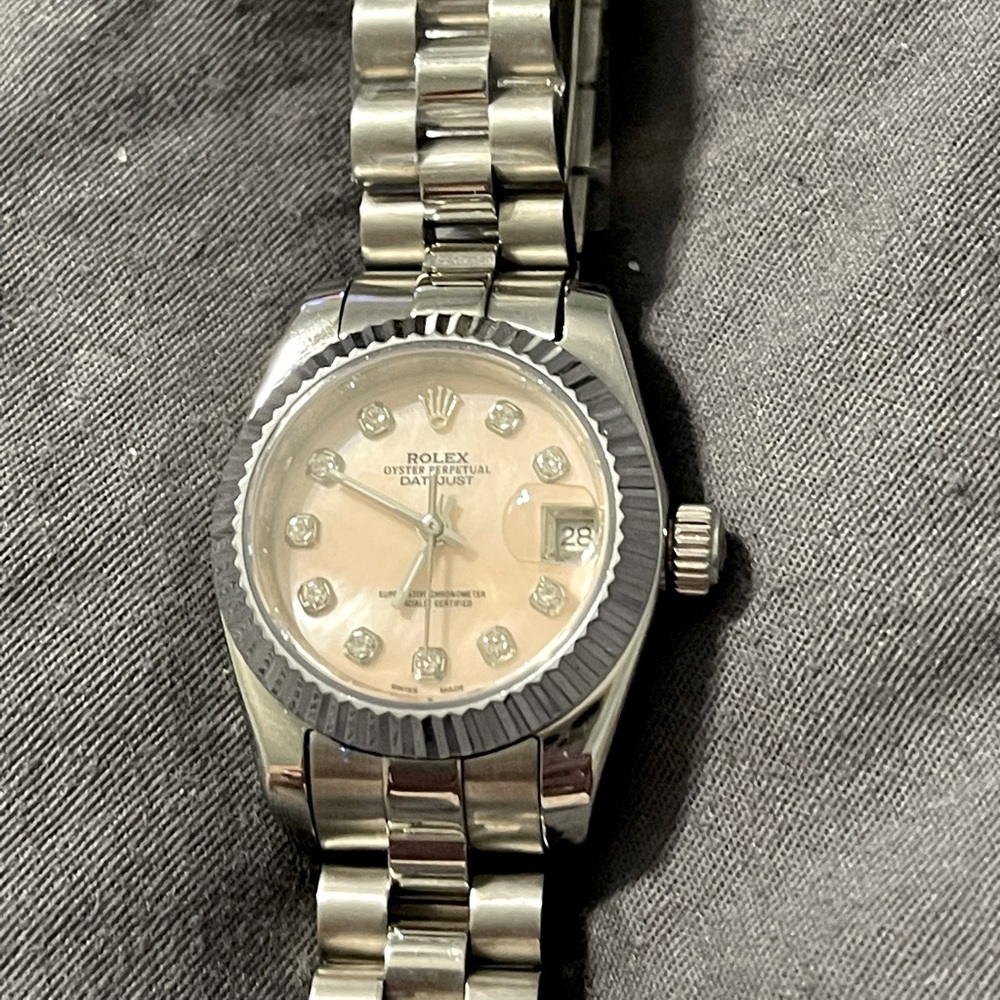 Woman’s Rolex style watch